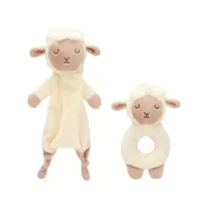 Image of Sass & Belle Baa Baa Lamb Comforter and Rattle Set
