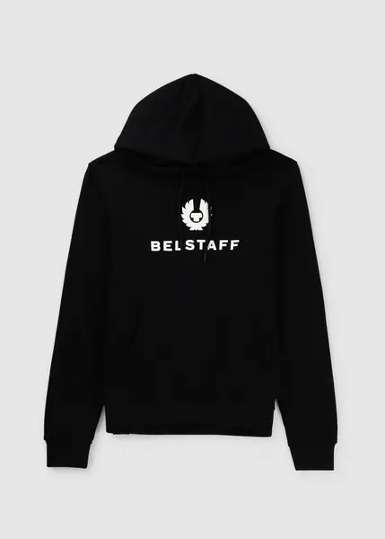 Image of Belstaff Mens Signature Hoodie In Black