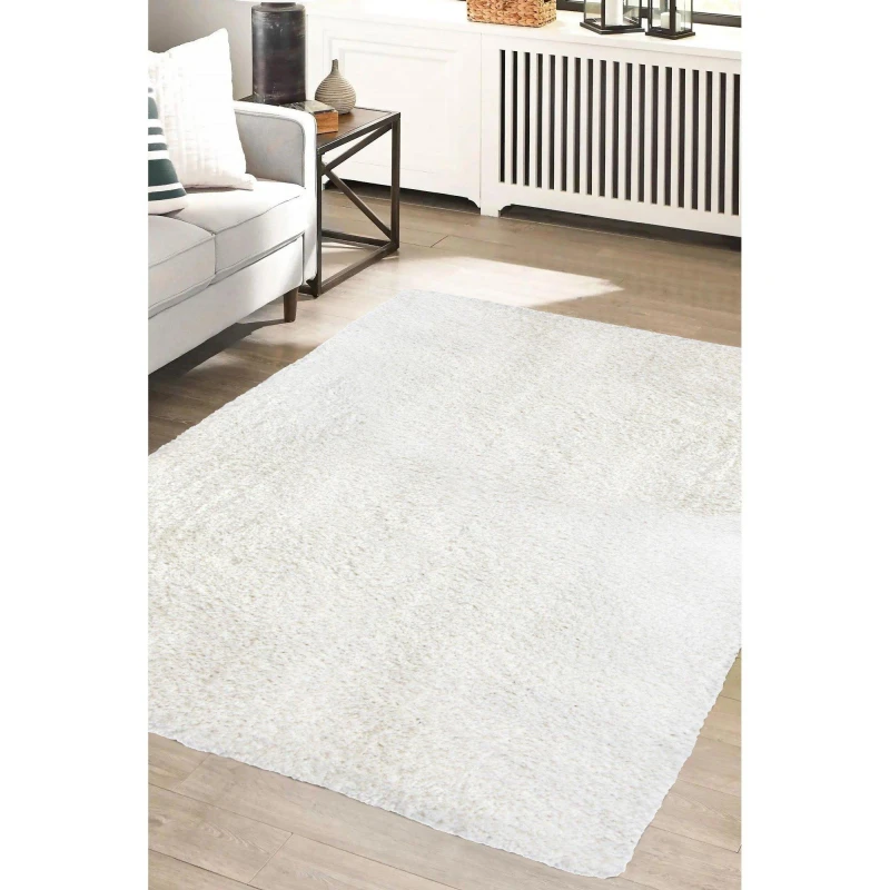 Image of Homemaker Snug Plain Shaggy Cosy Rug Ivory - Homemaker - Size: 160X230 Ivory 160X230 ND76511
