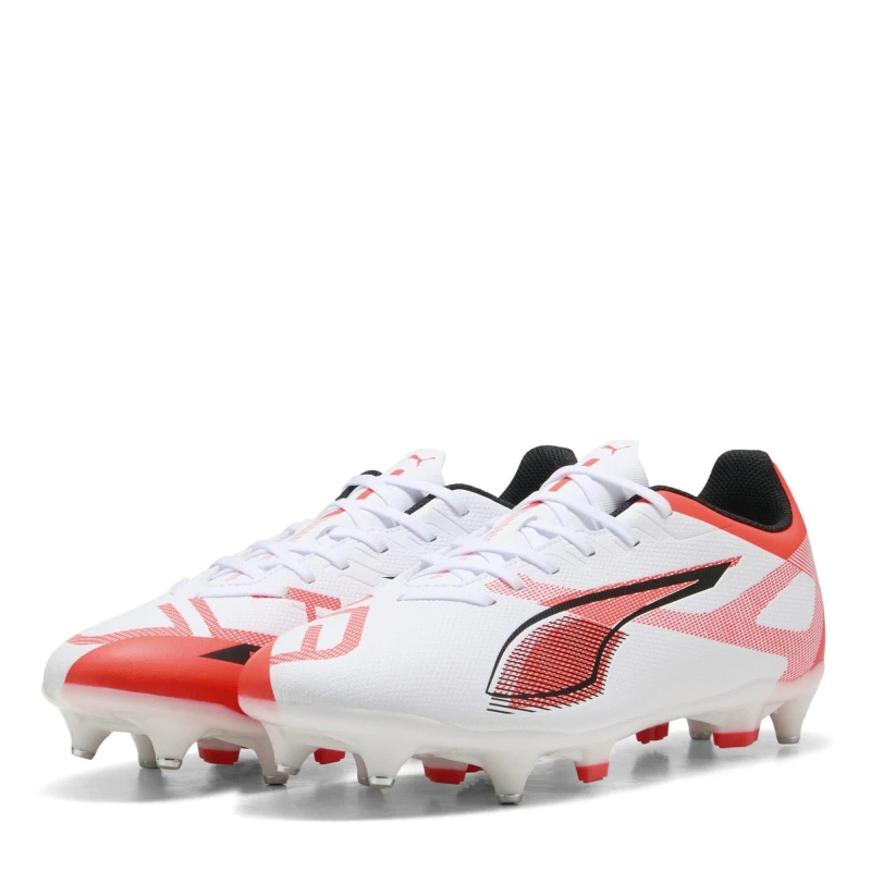 Image of Puma Mens Ultra Play Soft Ground Football Boots Puma White male 6 (39)