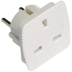 Image of Value Range UKTOEU Travel Adaptor UK plug to Europe (Carded)