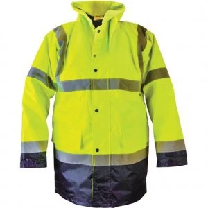 Image of Scan Hi Vis Motorway Jacket Yellow / Black L