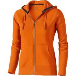 Image of Elevate Womens/Ladies Arora Hooded Full Zip Sweater (M) (Orange)