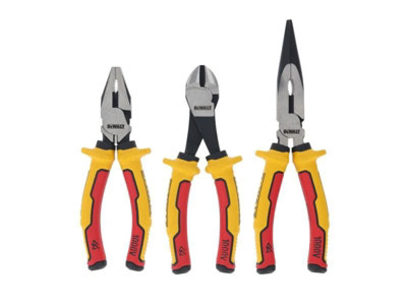 Image of DEWALT 3 Piece VDE Insulated Plier Set DWHT82811-0
