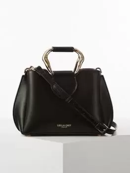 Image of Luella Grey Georgia Molten Resin Handle Crossbody - Black, Women