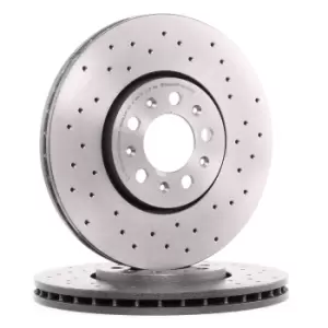 Image of PAIR BREMBO BRAKE XTRA DRILLED DISCS 09.7010.2X