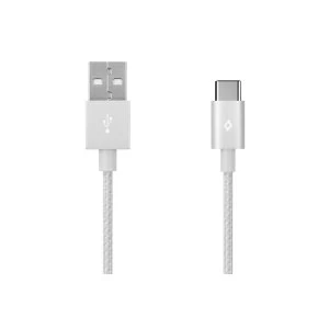 Image of TTEC AlumiCable 1.2m Type-C 2.0 to USB Data and Charging Cable - Silver