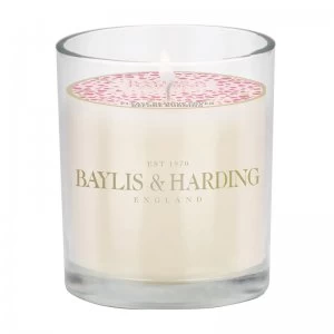 Image of Baylis Harding Rose Prosecco Fizz Scented Candle 200g