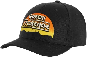Image of Queens Of The Stone Age - Sunrise Logo Unisex Baseball Cap - Black
