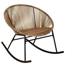 Image of Charles Bentley Zanzibar Rocking Chair Natural