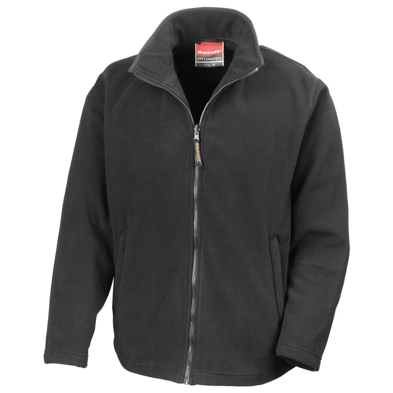 Image of Result Result Men Horizon High Grade Microfleece Jacket in Black Size: X-Small Black XS Male 5063527005076