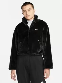 Image of Nike Icon Cozy Zip Through Jacket - Black, Size XS, Women