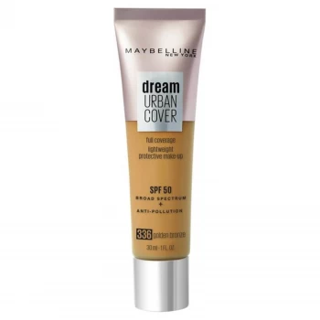 Image of Maybelline Dream Urban Cover SPF50 Foundation 121ml (Various Shades) - 6 336 Golden Bronze