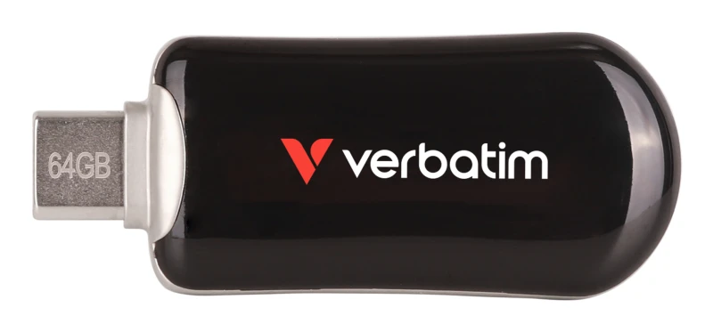 Image of Verbatim Plectra USB-C Flash Drive Black 64GB