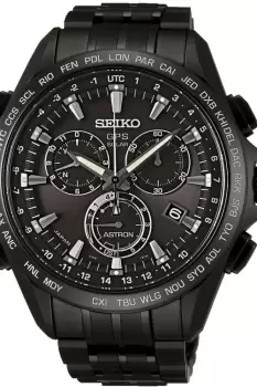 Image of Mens Seiko Astron GPS Titanium Chronograph Radio Controlled Solar Powered Watch SSE009J1
