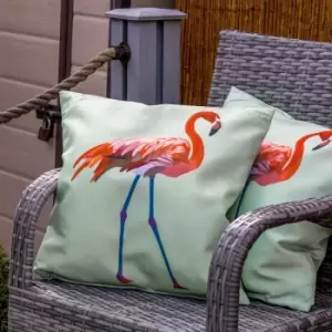Image of Streetwize Outdoor Pair of Scatter Cushions Solo Flamingo