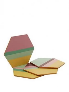 Image of Premier Housewares Mimo Miami Strip Coasters Set Of 4