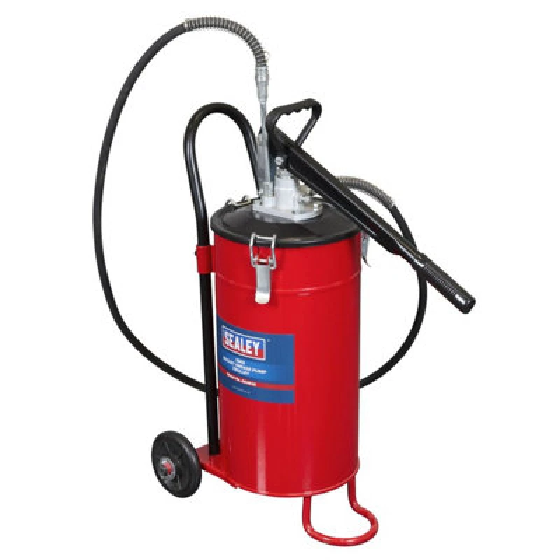 Image of Sealey Bucket Grease Pump Trolley AK451X Weight Capacity: 15kg