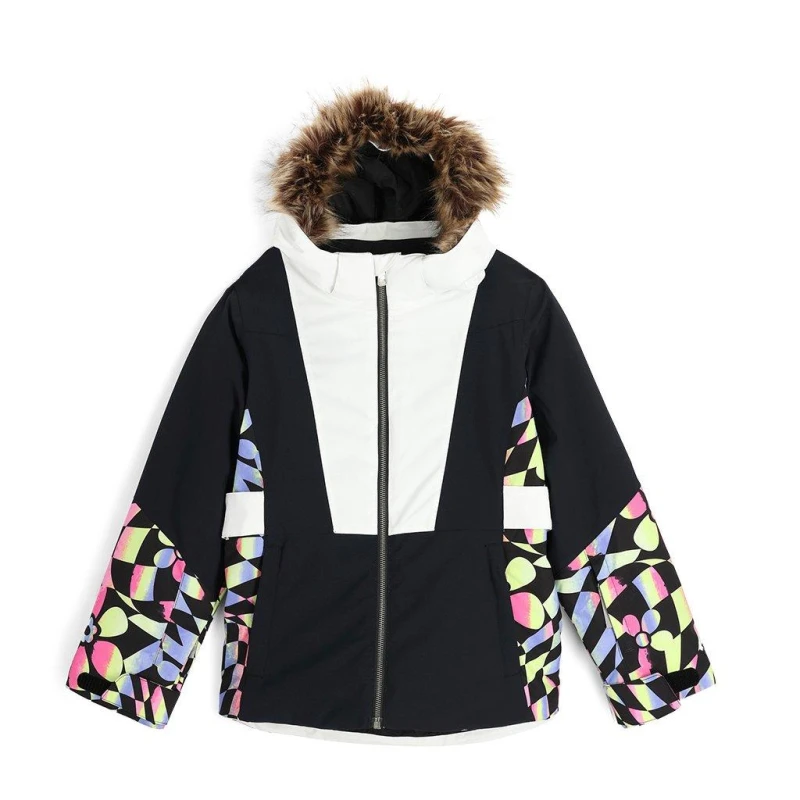 Image of Spyder Lola Ski Jacket Juniors - Black 6
