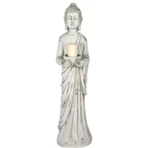 Image of White 106cm Standing Buddha
