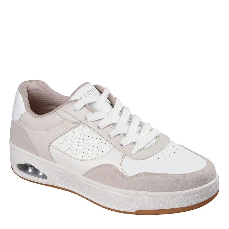 Image of Skechers Mens Uno Court Trainers Moonlight/White male 7 (41)