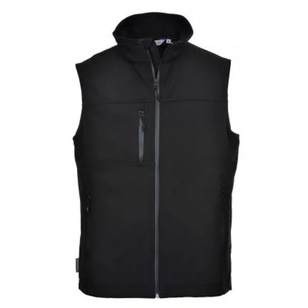 Image of Portwest Mens Softshell Bodywarmer TK51BKRXXL Colour: Black