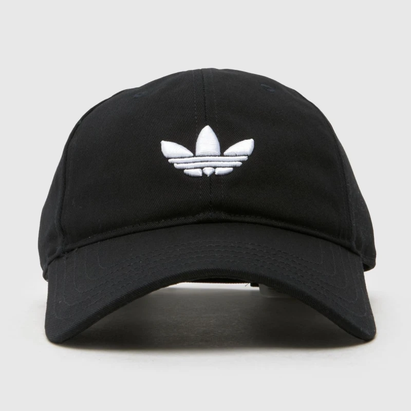 Image of adidas Trefoil Baseball Cap White in Black & White, Size: OSFM Black/White OSFM