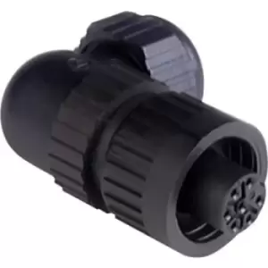 Image of Hirschmann 934 131-100-1 CA 6 W LD CA Series Mains Voltage Connector Nominal current (details): 10 A/AC/DC Number of pins: 6 + PE