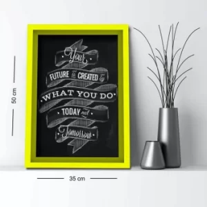 Image of 3550AHS-012 Multicolor Decorative Framed MDF Painting