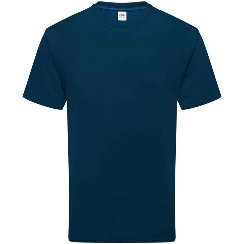 Image of Fruit Of The Loom Fruit of the Loom Men Cotton T-Shirt in Royal Size: Small Royal S Male 5063693927851