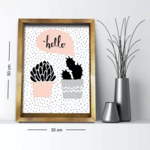 Image of 3550AHS-025 Multicolor Decorative Framed MDF Painting