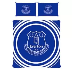 Image of Everton FC Pulse Duvet Set (Double) (Blue/White)