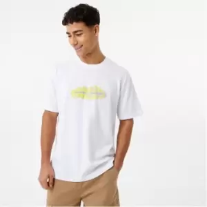 Image of Jack Wills Blur Oval Graphic Tee - White