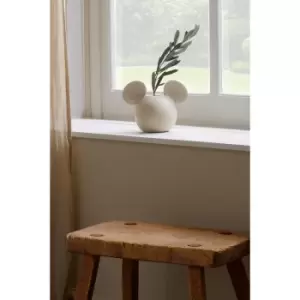 Image of Disney Mickey Head Vase Natural Speckle