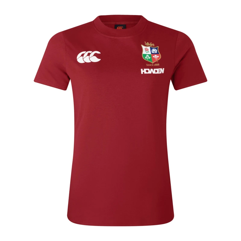 Image of Canterbury British and Irish Lions 2024 Shirt Womens - Red Red 10