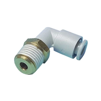 Image of SMC - KQ2L04-M5A Push Fit Elbow & Male Thread 4 X M5