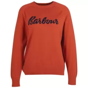 Image of Barbour Womens Otterburn Knit Jumper Burnt Russet 16