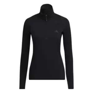 Image of adidas Run Half Zip Top Womens - Black