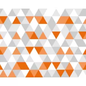 Image of Origin Murals Geometric Tangerine Wall Mural - 3.5m x 2.8m