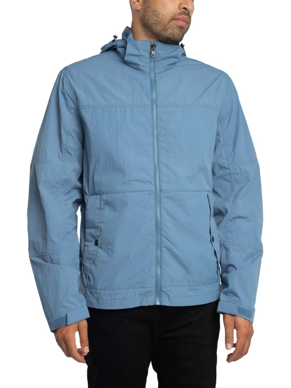 Image of Lyle & Scott Waterproof jacket Lyle & Scott Stow Away Bleu Male XL
