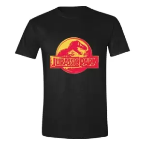 Image of Jurassic Park T-Shirt Sunset Logo Size M