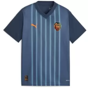 Image of Puma Valencia CF Away Shirt 2023 2024 Juniors - Blue
