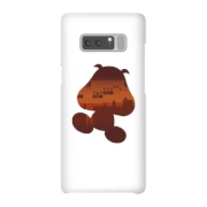 Image of Nintendo Super Mario Goomba Silhouette Phone Case - Samsung Note 8 - Snap Case - Gloss
