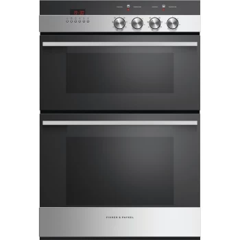Image of Fisher & Paykel Designer OB60B77CEX3 Built In Electric Double Oven - Black / Stainless Steel - A/A Rated