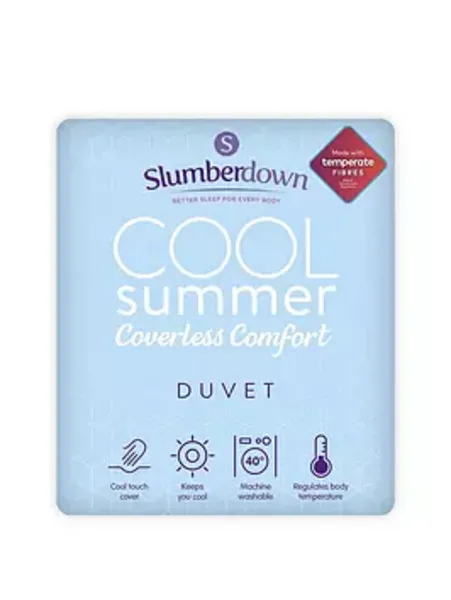 Image of Slumberdown Slumberdown Cool Summer PCM Duvet Duvets Single Blue 88491418010