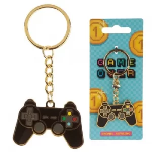Image of Game Over Controller Enamel Keyring