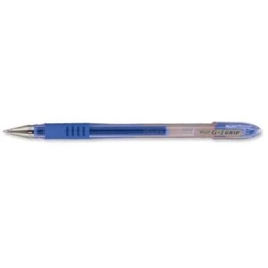 Image of Pilot G-107 Grip Gel Rollerball Pen Fine 0.7mm Tip 0.4mm Line Blue Pack of 12 Pens