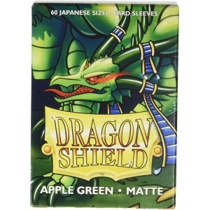Image of Dragon Shield Matte Apple Green Japanese Size Card Sleeves - 60 Sleeves