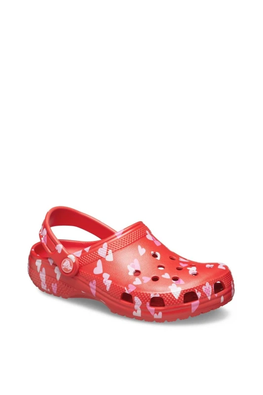 Image of Crocs Kids Classic Valentines Day Clogs Cherry Red C12