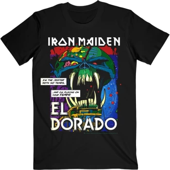 Image of Iron Maiden - El Dorado Unisex Medium T-Shirt - Black